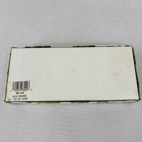 Seasons Inc Soap Bars Wild Orchid 3.5 oz White Scented New Sealed Box of 3 - Picture 8 of 8